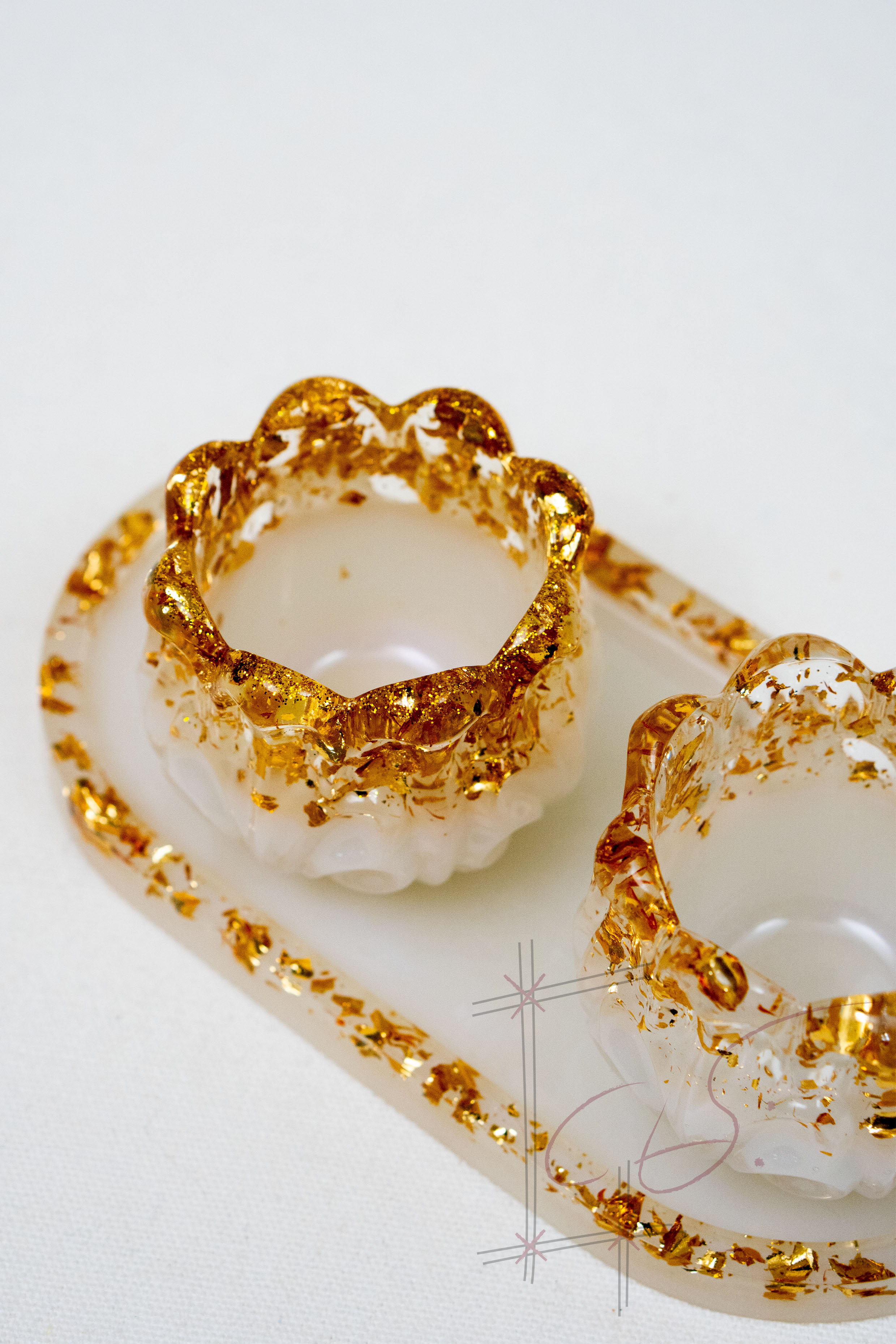 Resin Couple Cup Set